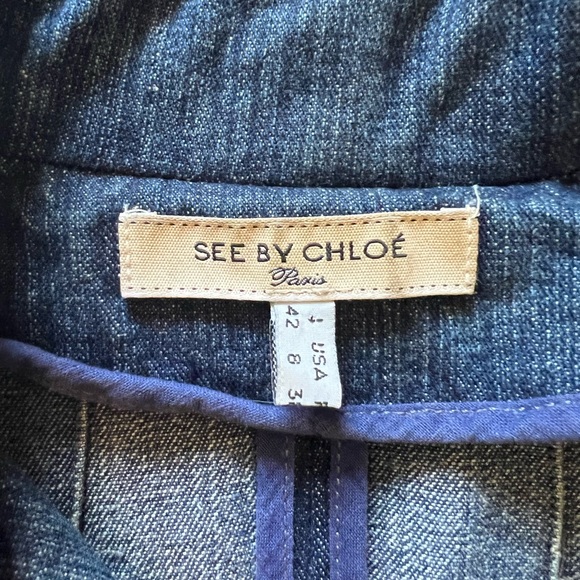 See by Chloé denim trench coat with braided belt - Picture 10 of 10